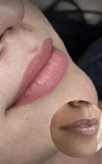 مدل برای شید لب.کار تو سالت زیبایی انجام میشه