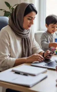 کار در منزل با گوشی