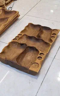مزه خوری چوبی . گردو و چوب روس