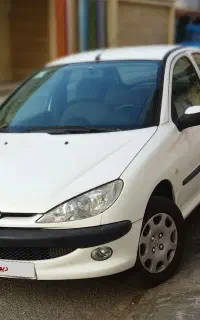 پژو 206 تیپ دو سفید مدل 94 بدون رنگ