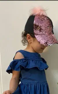 کلاه نقابدار پولکی پومدار