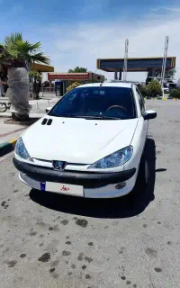 206 تیپ 2 سفید مدل 87