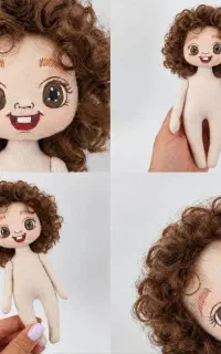 آموزش عروسک های آویز طراحی چهره  15سانتی