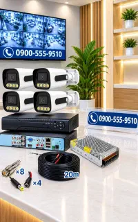 فروش ویژه پک کامل دوربین مداربسته.  کد 6655
