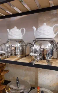 کتری قوری کف چدن استیل دکاموند با بدنه استیل ارسال