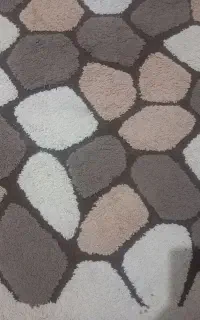فرش بر جسته طرح سنگ