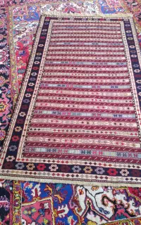 دو  ورنی قالیچه تمام پشم