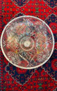 گلدان و میوه خوری کریستال اصل چک کاملا نو