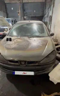 206 SD سوخته