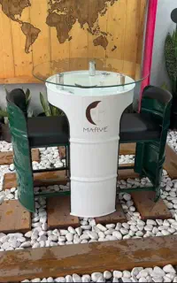 میز صندلی بشکه ای