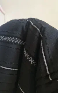 پارچه مشکی ژاکارد نخ