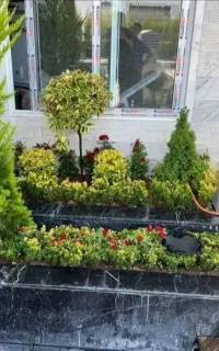 خدمات باغبانی کاشت گل وگیاه باغچه کاری خاک گلدون