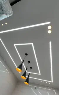 لامپ هالوژن تو کار گچی فریم گچی