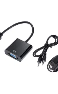 تبدیل HDMI به VGA به همراه کابل AUX - با پاور