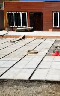 موزائیک کاری دیوار چینی و سیمان کاری