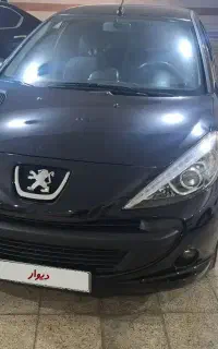 207 مدل ۱۳۹۶ مشکی خانگی بدون خط وخش