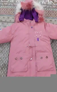 کاپشن دخترانه در حد نو