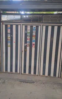 درب ۳لنگه اهنی حیاط