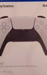 دسته ps5 سفید، با کارتن درحد نو