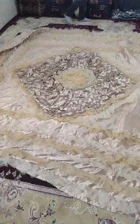 روتختی دونفره با روپشتی بزرگ و دوتا کوسن