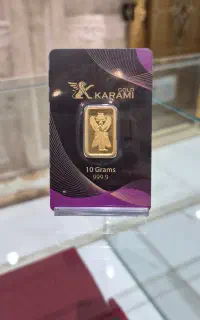 شمش طلا ۱۰ گرمی ۹۹۹/۹ (۲۴ عیار خالص)فقط با یک درصد