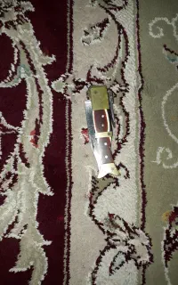 چاقوطرح ماهی دنده ای قدیمی دسته برنج