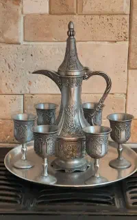 شراب خوری جام برنجی لوازم قدیمی سکه عطیقه