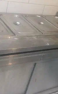 کانتر گرم برقی گازی چهار لگنه سالم و تمیز