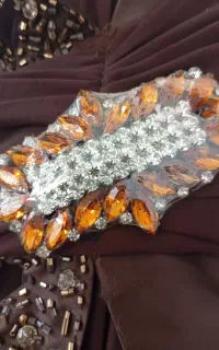 پیراهن مجلسی ساتن بلند نو
