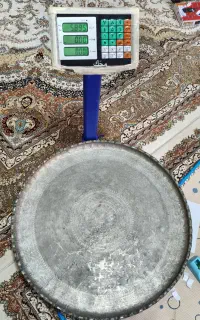 وسایل قدیمی(سماور ذغالی، مجمع، آفتابه و پارچ مسی)و