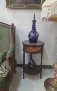 یک جفت میز دکوری تمام چوب