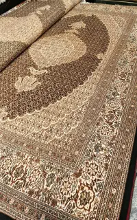 یک جفت ۶متری دستبافت ریزماهی گل ابریشم