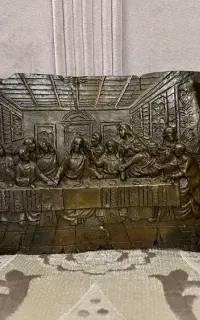 مجسمه  شام اخر برنز برنزی