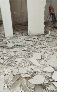 تخریب داخلی حمام دستشویی اوپن آشپزخانه دیوار کف