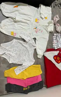 مقداری لباس نوزادی رایگان