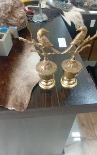 گنجشک برنزی با پایه فلزی