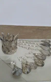 لاله   لوستر  و آویز  لوستر   نو