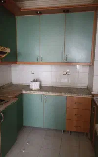 فروش کابینت درب ام دی اف بدنه فلز با هود و  سینک