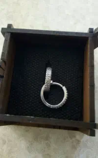 سلام گوشواره نقره ۹۹۹ سه نیم گرم
