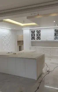 طراحی و اجرای دکوراسیون کابینت کمد هایگلاس mdf