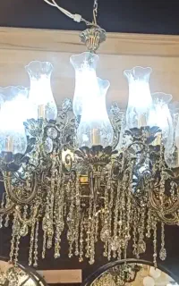 لوستر و دیوارکوب برنزی اصل