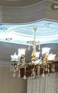 لوستر برنز ۶ شعله و دیوارکوب برنز