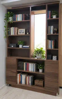 کتابخانه تمام MDF و دکوراتیو