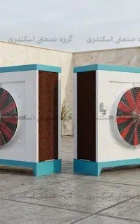 کولر صنعتی آبی سلولزی ظرفیت 32 هزار موتور 1 اسب