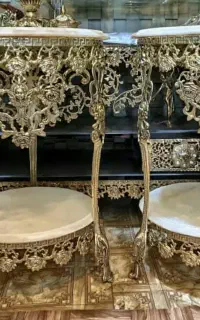 میز تلفن برنجی
