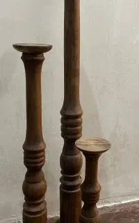 شمعدان چوبی