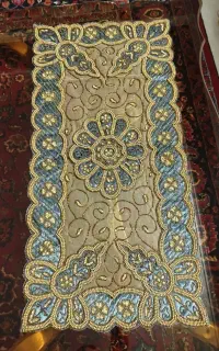 رومیزی و دمکنی عروس مفت