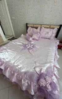 رو تختی دو نفره ساتن آمریکایی اصلی نو نو