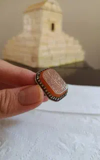 انگشتر عقیق زرد شرف شمس