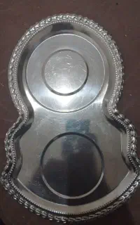 ۲عدد سینی سماور،،ویک عدد سینی پذیرایی